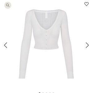 skims cropped cardigan